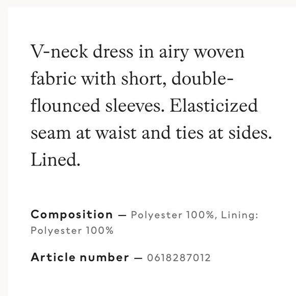 NWOT H&M V-neck dress size Small - Picture 9 of 10